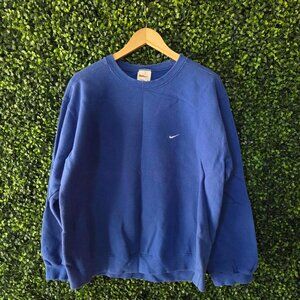 vintage 90s white tag nike blue crewneck sweatshirt